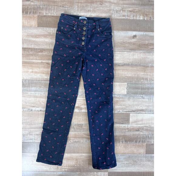 Miaou Rose Embroidered Jeans Size 23 - Picture 2 of 8